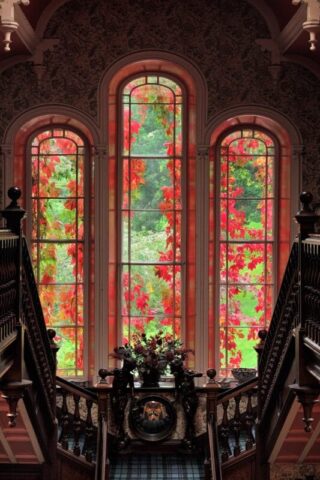 Baronial hall windows - L.Campbell Baronial hall windows